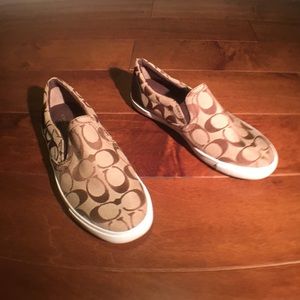Coach Allegra slip on monogram shoes 7